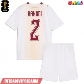 Lacne Dětský Futbalové dres Maroko Achraf Hakimi #2 MS 2026 Krátky Rukáv - Preč (+ trenírky)